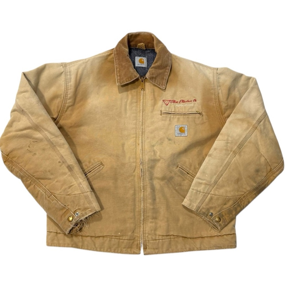 Carhartt Carhartt Detroit Brown and Gray‎ Lined Jacket - Large
